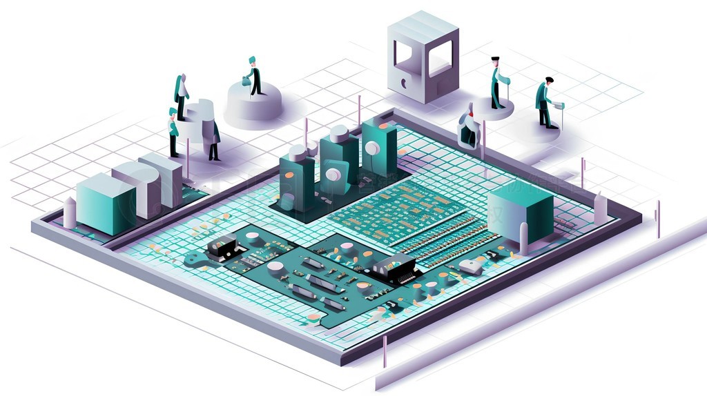 半導(dǎo)體芯片制造工廠的插畫與設(shè)計元素導(dǎo)航開發(fā)指南